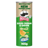 Pringles Sour Cream & Onion crisps 165g, UK version