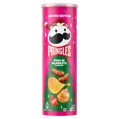 Pringles Pigs in Blankets crisps 165g (British brand)