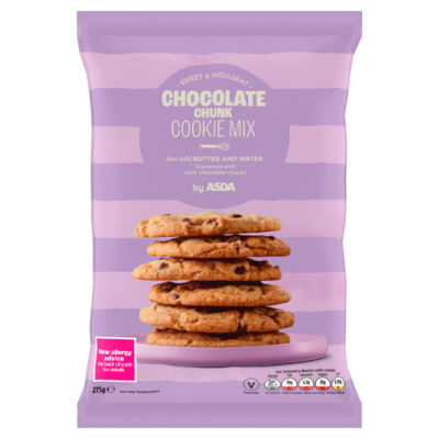ASDA chocolate chunk cookie mix 275g - British product