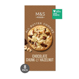 M&S All Butter Belgian Chocolate Chunk & Hazelnut Cookies   200g GOODS M&S   