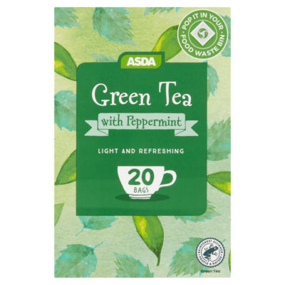 ASDA ASDA Green Tea & Mint 20 Flavoured Tea Bags - اشترِ عبر الإنترنت من McGrocer