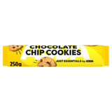 ASDA Just Essentials chocolate chip cookies 250g, imported from the UK