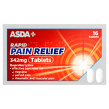 ASDA Rapid Pain Relief Ibuprofen Lysine tablets 16 tablets - British product