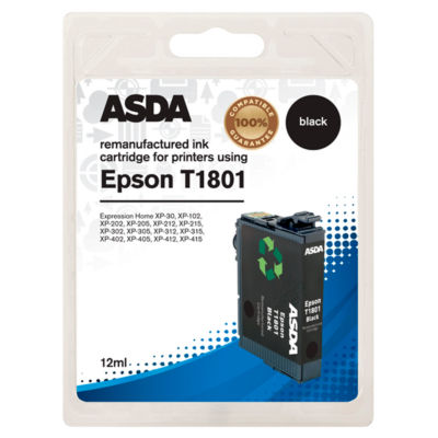 خرطوشة حبر أسود Epson T1801 من ASDA