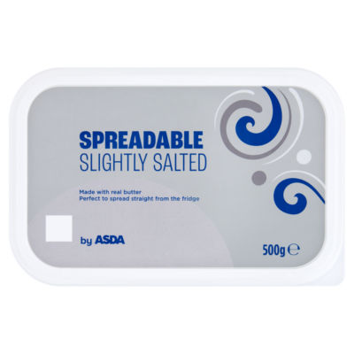 ASDA smørbart smør lettsaltet 500g, UK-versjon