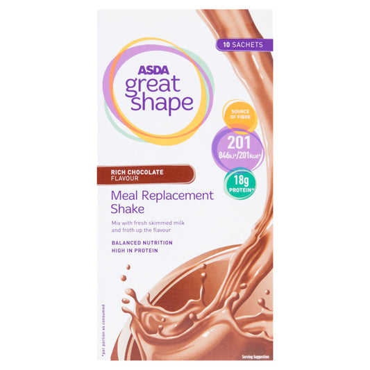 ASDA Great Shape Meal Replacement Shake Rich Chocolate Flavour GOODS ASDA   