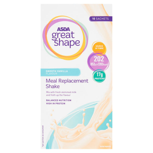 ASDA Great Shape Meal Replacement Shake Smooth Vanilla Flavour GOODS ASDA   