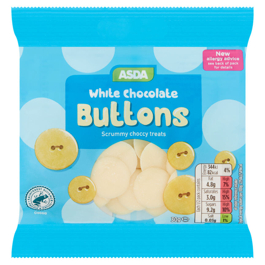 ASDA White Chocolate Buttons