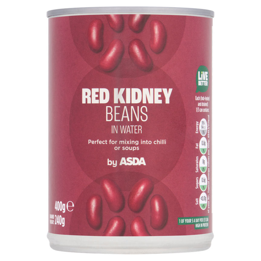 ASDA Red Kidney Beans in Water 400g GOODS ASDA   