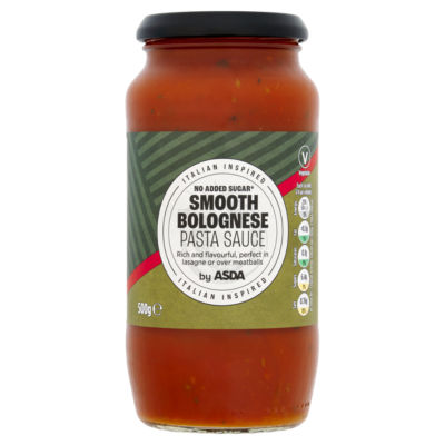 ASDA smooth Bolognese pasta sauce 500g - British product