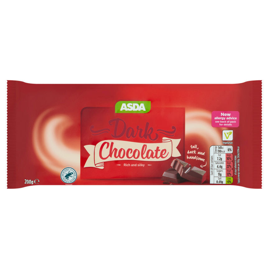 ASDA Dark Chocolate 200g GOODS ASDA   