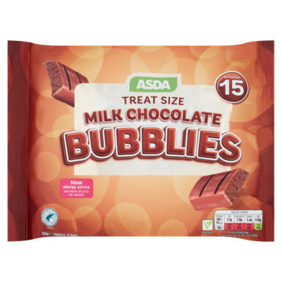 ASDA ASDA Treat Størrelse Melkesjokolade Bubblies Luftig Sjokolade 150g- Kjøp online hos McGrocer