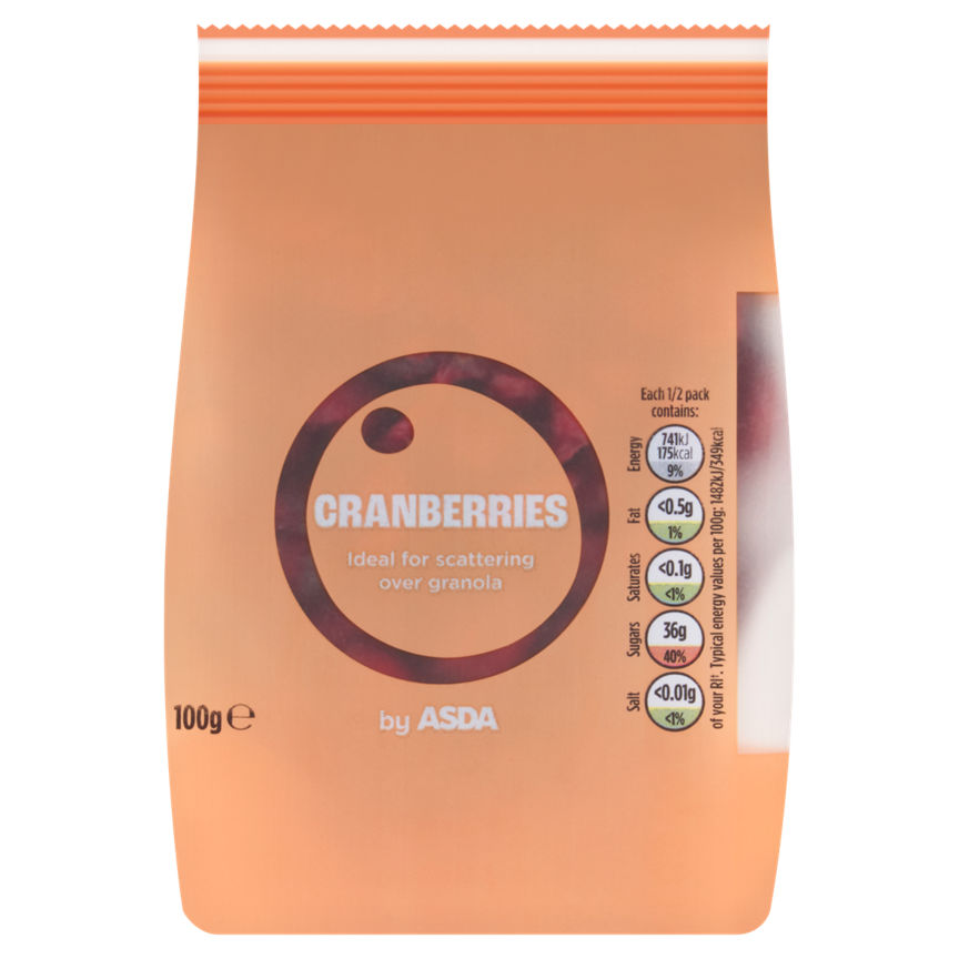 ASDA Cranberries 100g GOODS ASDA   