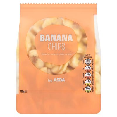 ASDA ASDA Banana Chips Dried Fruit Snack 150g- Buy online at McGrocer