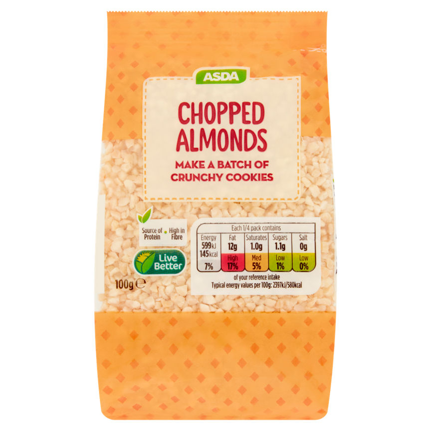 ASDA Chopped Almonds 100g GOODS ASDA   