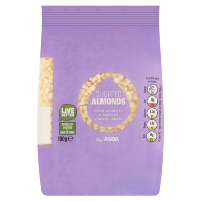 ASDA Hakkede Mandler Nøtter 100g