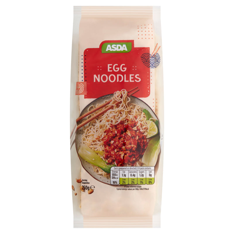 ASDA medium egg noodles 250g (British brand)
