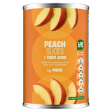 ASDA peach slices in fruit juice 411g - British product