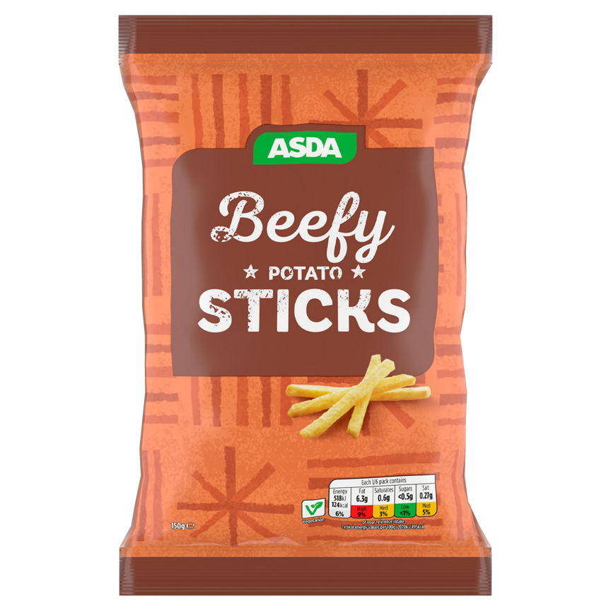 ASDA Beef Flavour Potato Sticks 150g GOODS ASDA   