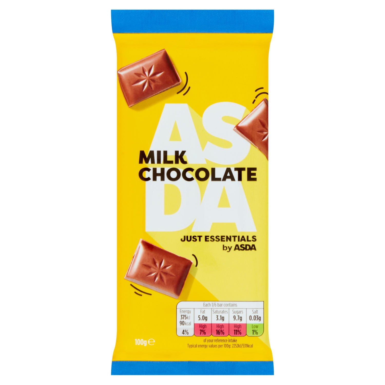 JUST ESSENTIALS by ASDA Milk Chocolate 90g
