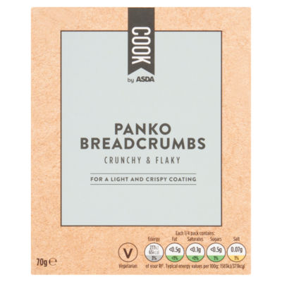 ASDA Cook Panko Paniermehl 70g - Britisches Produkt