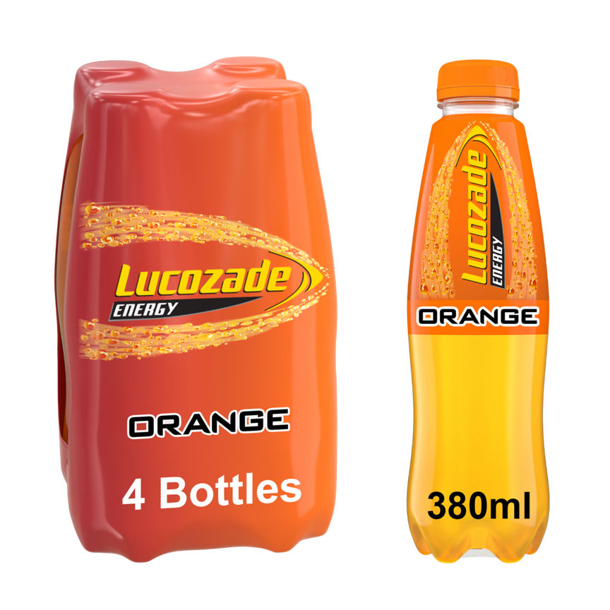 Lucozade Energy Drink Orange 4 pack GOODS ASDA   