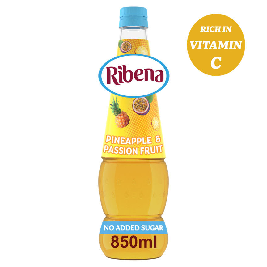 Ribena No Added Sugar Pineapple & Passionfruit Squash GOODS ASDA   