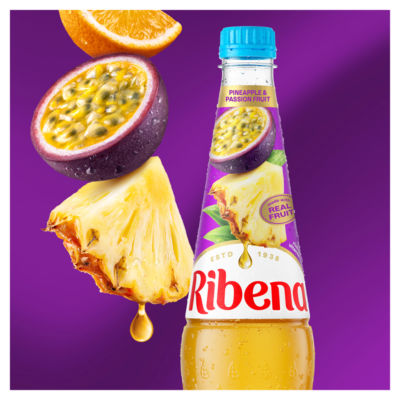 Ribena Pineapple Passion Fruit Squash 850ml (British brand)