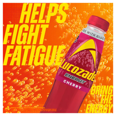 Lucozade energy drink Wild Cherry 900ml (British brand)