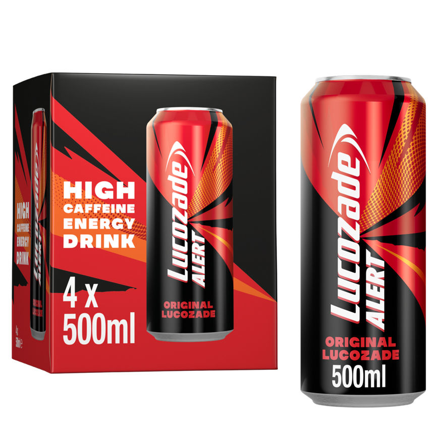 Lucozade Alert Energy Drink Original 4 pack GOODS ASDA   