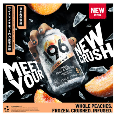 Suntory Peach Vodka pre-mixed drink 330ml can (British brand)