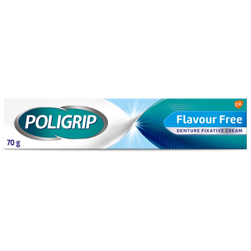 Poligrip Denture Fixative Cream Flavour Free GOODS ASDA   