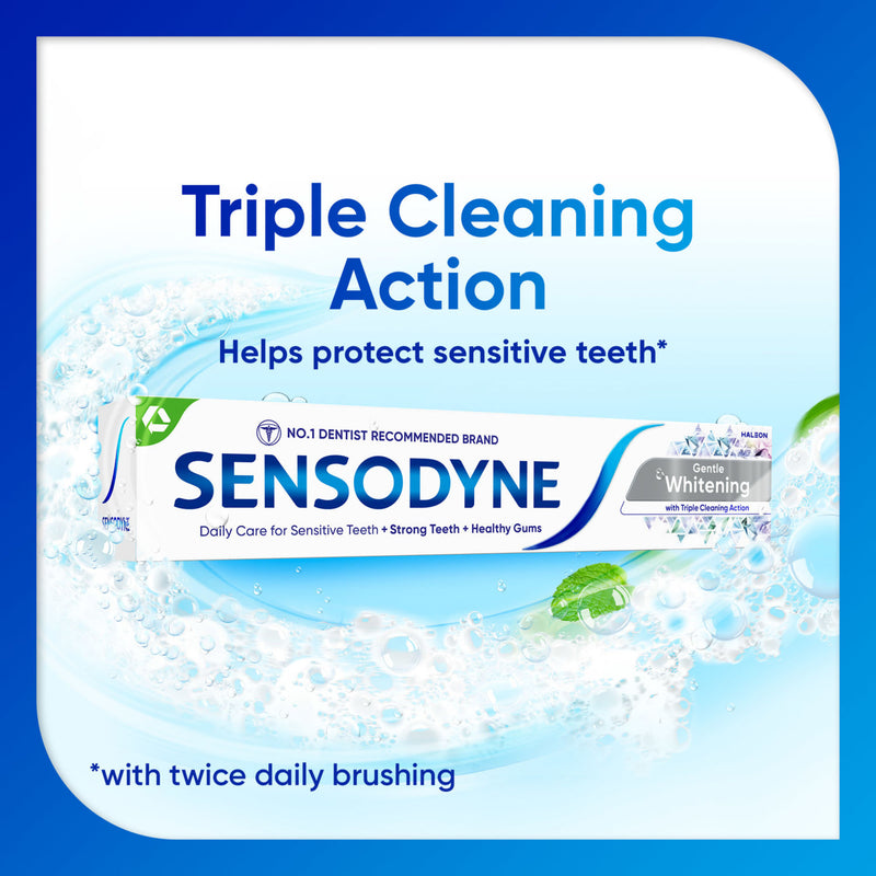 Sensodyne gentle whitening sensitive toothpaste 75ml (British brand)