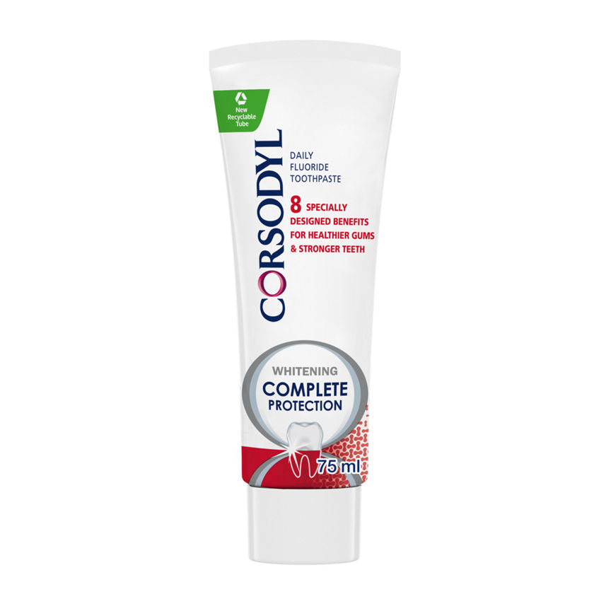 Corsodyl Complete Protection Gum Care Toothpaste Whitening GOODS ASDA   