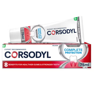 Corsodyl Complete Protection Whitening Toothpaste 75ml - British product