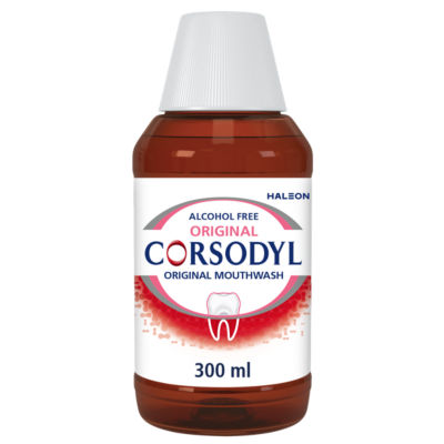 Corsodyl Medicated Mouthwash Original Alcohol Free 300ml - British product