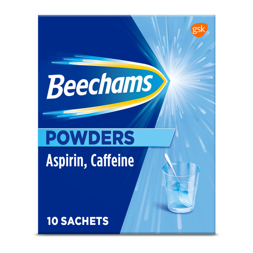 Beechams Cold & Flu Powders, Pain & Fever Relief, Aspirin & Caffeine GOODS ASDA   