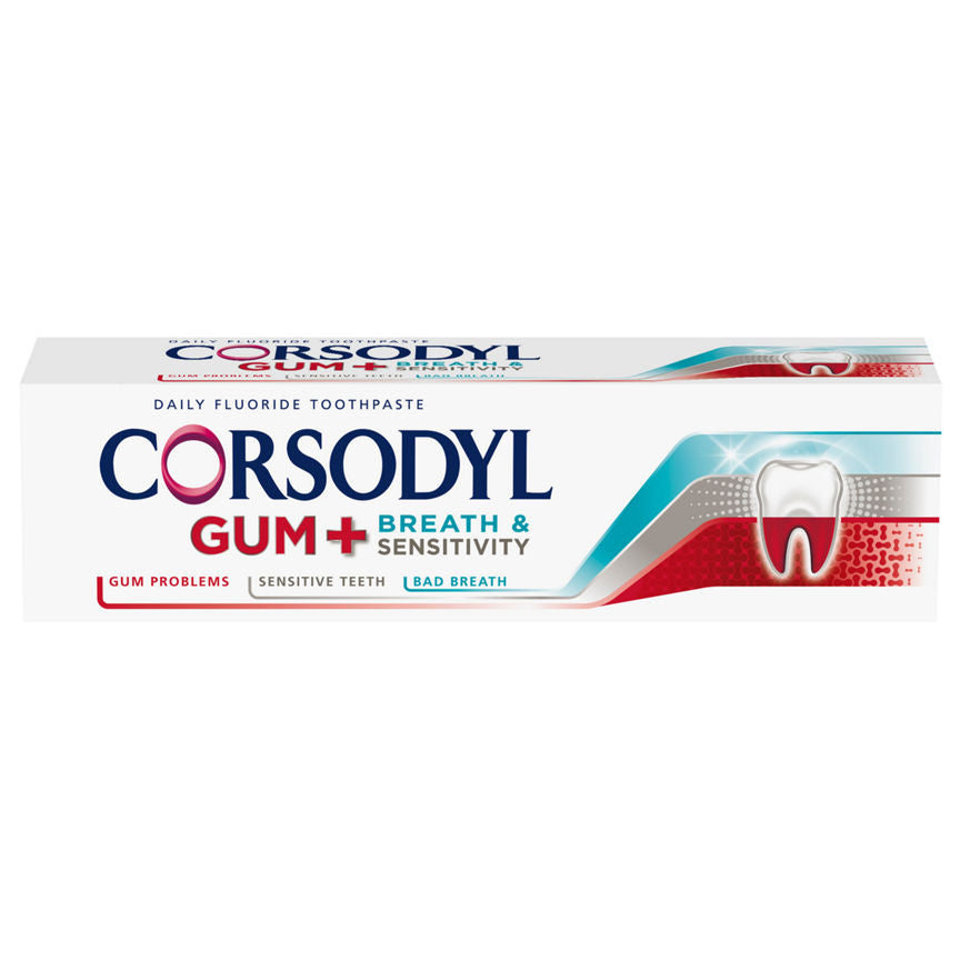 Corsodyl Gum+ Breath & Sensitivity Toothpaste