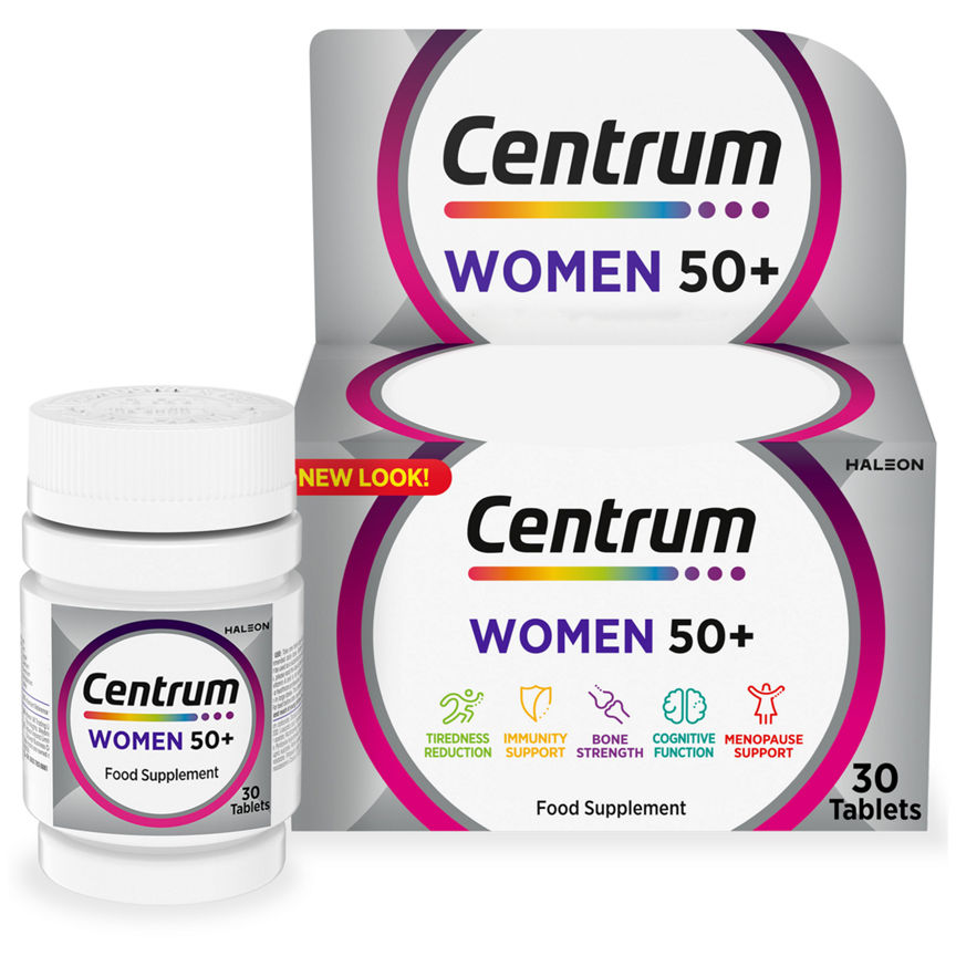 Centrum Women 50+ Multivitamin & Vitamin Tablets, 30 GOODS ASDA   