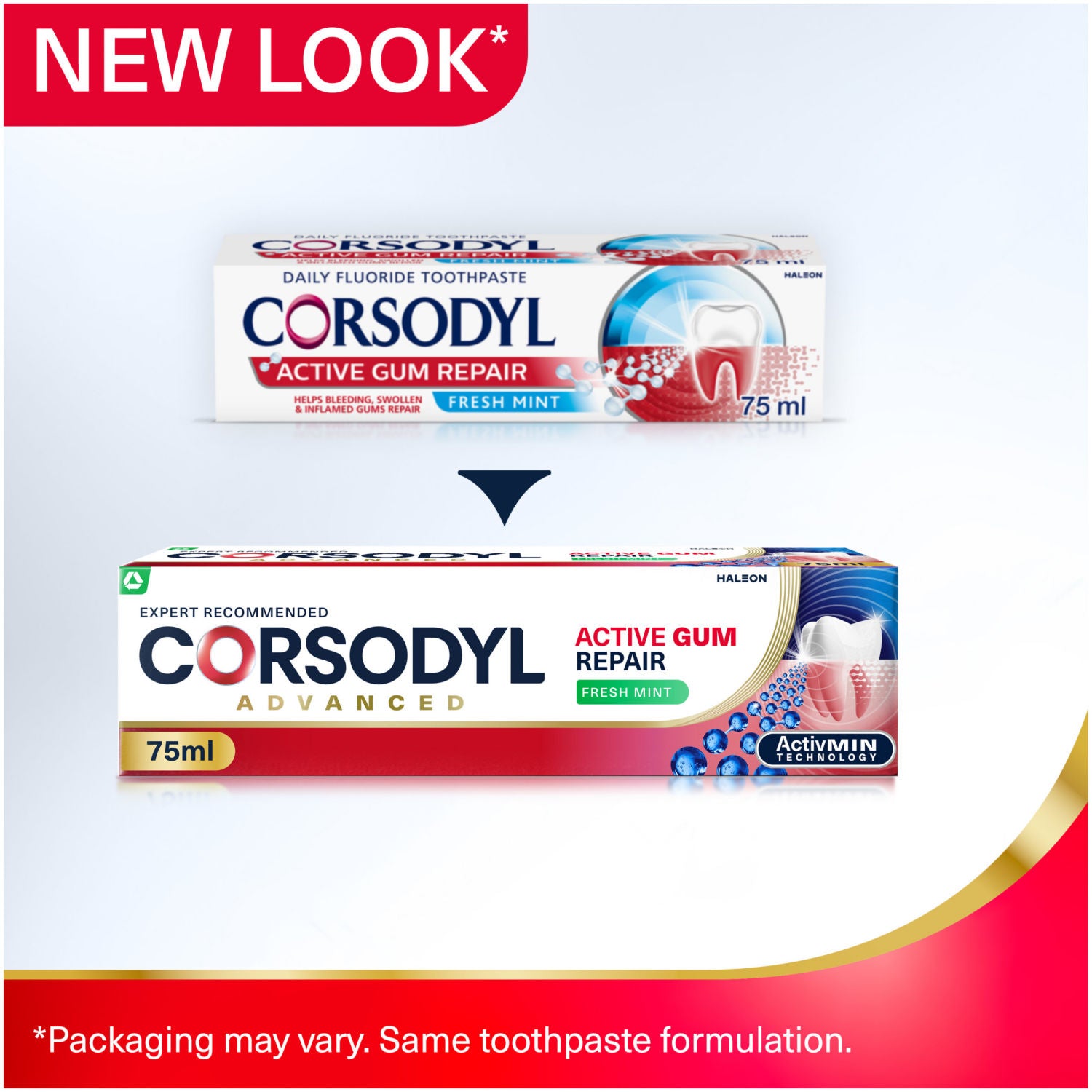 Corsodyl Active Gum Repair Fresh Mint Toothpaste 75ml - British product