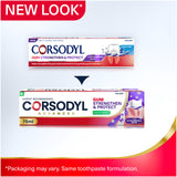 Corsodyl Gum Strengthen & Protect toothpaste fresh mint 75ml, imported from the UK