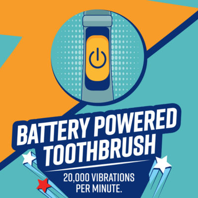 Aquafresh Buzz On battery toothbrush for kids 6-12 years, UK version