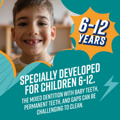 Aquafresh Buzz On battery toothbrush for kids 6-12 years, UK version