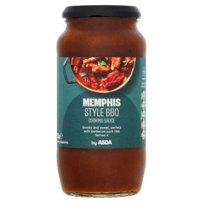 ASDA Memphis Style BBQ Sauce 525g, imported from the UK