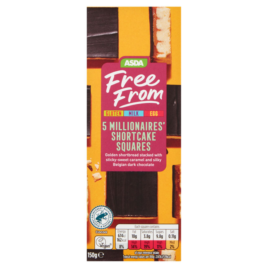 ASDA Free From 5 Millionaires' Shortcake Squares GOODS ASDA   