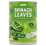 ASDA Spinach Leaves in Water 380g GOODS ASDA   