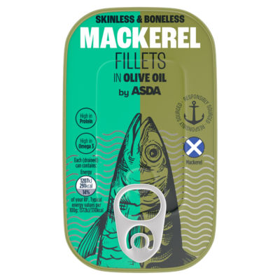 ASDA ASDA Makrelenfilets in Olivenöl Fischkonserven 125g - Online bei McGrocer kaufen