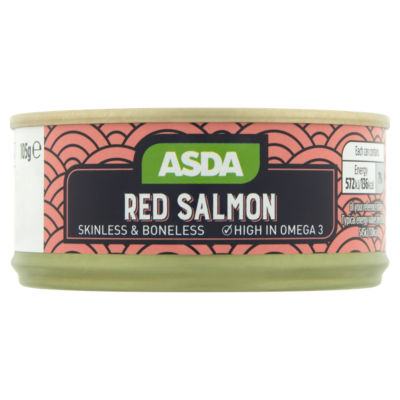 ASDA Red Salmon canned 105g - British product