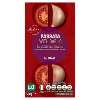 ASDA passata with garlic 500g - British product