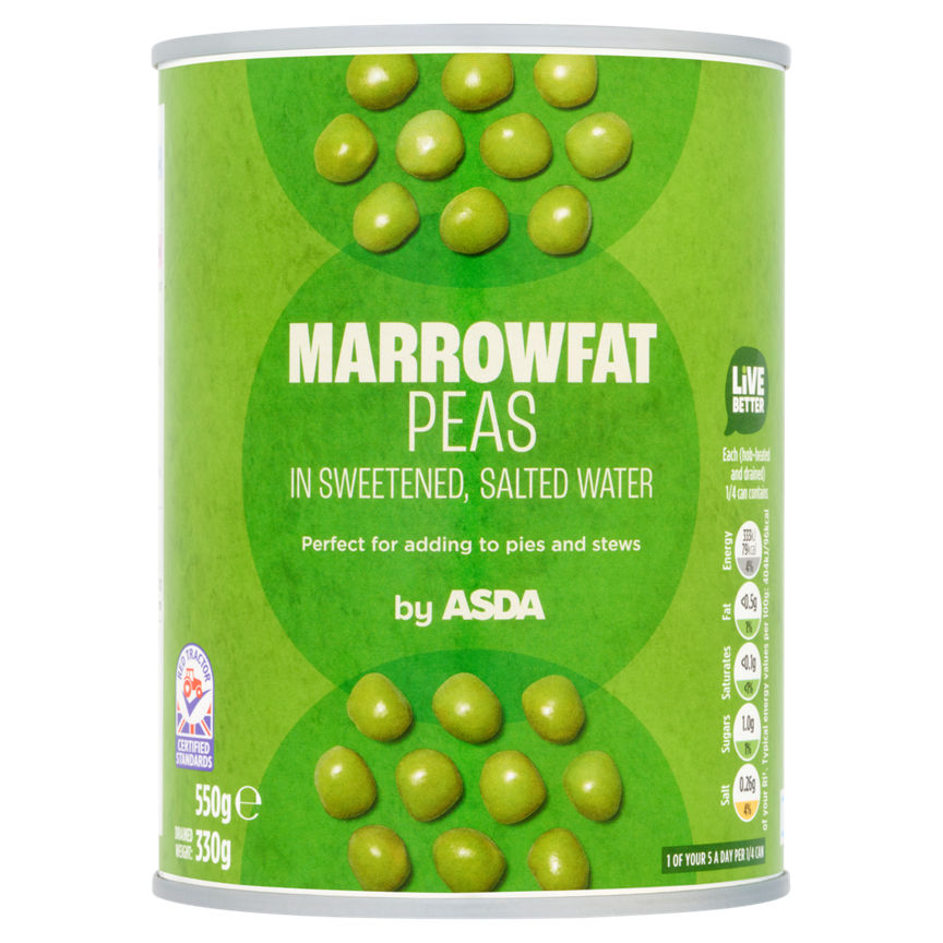 ASDA Marrowfat Peas 550g GOODS ASDA   